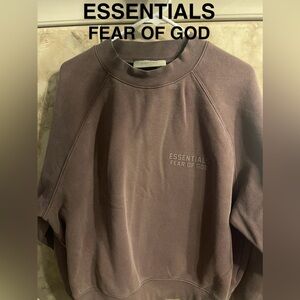 Essentials Crewneck Sweater in Brown